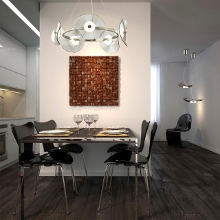 4858/48L L-VISION ODL_EX21 67 никель/дымчатый/стекло Люстра LED 1*48W 3500K FLUENT-foto3