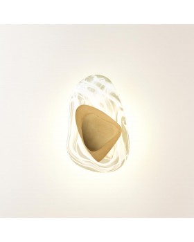 4314/9WL MIDCENT ODL22 175 стекло с эффектом льда/ металл бронза Настенный светильник IP20 LED 11W 275Лм 3000K ICY-foto4