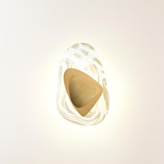 4314/9WL MIDCENT ODL22 175 стекло с эффектом льда/ металл бронза Настенный светильник IP20 LED 11W 275Лм 3000K ICY-foto4