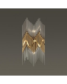 4983/2W HALL ODL22 443 бронзовый/стекло Бра E14 2*40W SAVIKIA-foto3