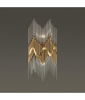 4983/2W HALL ODL22 443 бронзовый/стекло Бра E14 2*40W SAVIKIA-foto3