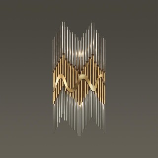 4983/2W HALL ODL22 443 бронзовый/стекло Бра E14 2*40W SAVIKIA-foto3