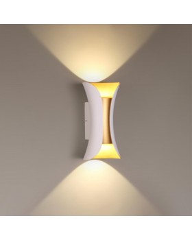 3886/6WG HIGHTECH ODL20 241 бел/золот/металл Настен.светильник LED 4000K 6W 220V IP54 KRISTA-foto3