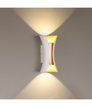 3886/6WG HIGHTECH ODL20 241 бел/золот/металл Настен.светильник LED 4000K 6W 220V IP54 KRISTA-foto3