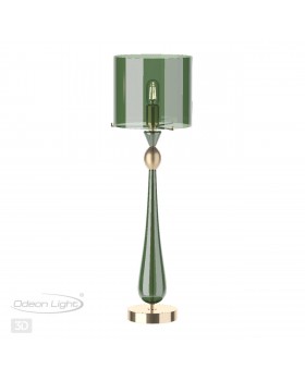 4889/1T STANDING ODL_EX22 57 золотой/зеленый/стекло База для высокой лампы E27 1*60W TOWER-foto6