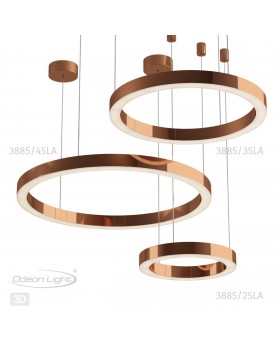 3885/35LA L-VISION ODL20 113 полированное золото/металл Подвесной светильник LED 4000K 42W 2100Лм 220V (2 вида крепления) BRIZZI-foto11