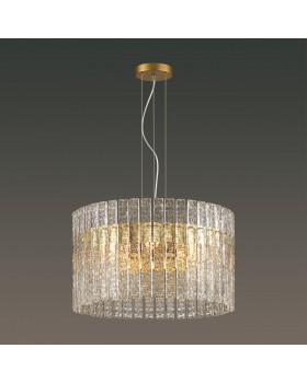 4938/6 HALL ODL22 437 матов.золотой/прозрачныйстекло Люстра E14 6*40W MERKALE-foto3