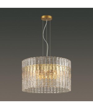 4938/6 HALL ODL22 437 матов.золотой/прозрачныйстекло Люстра E14 6*40W MERKALE-foto3