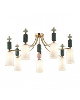 4861/7C CLASSIC ODL_EX21 72 золото/разноцветн./керамика/стекло Люстра потолочная E14 7*40W CANDY-foto6