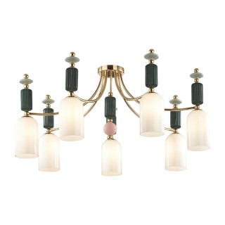 4861/7C CLASSIC ODL_EX21 72 золото/разноцветн./керамика/стекло Люстра потолочная E14 7*40W CANDY-foto6