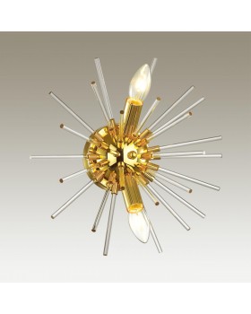 4849/2W HALL ODL21 208 золотой/прозрачный Бра E14 2*40W KADRILIA-foto4