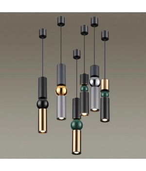 4070/5L L-VISION ODL19 312 серый/хром Подвес GU10 1*5W SAKRA-foto3