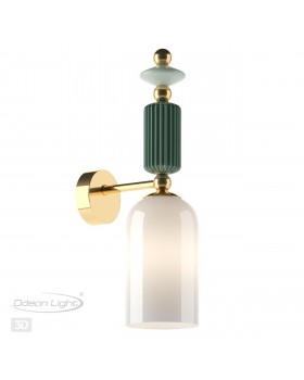 4861/1W CLASSIC ODL_EX21 73 золото/разноцветн./керамика/стекло Бра E14 1*40W CANDY-foto5