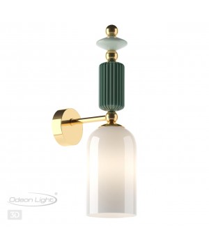 4861/1W CLASSIC ODL_EX21 73 золото/разноцветн./керамика/стекло Бра E14 1*40W CANDY-foto5