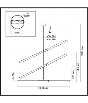 4306/6 HIGHTECH ODL22 115 золото Потолочный светильник IP20 G9 6*40W SOHO-foto2