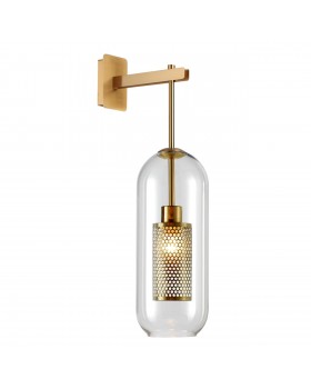 4940/1W PENDANT ODL22 291 античн.бронза/металл/прозрачный/стекло Бра E27 1*40W CLOCKY-foto4