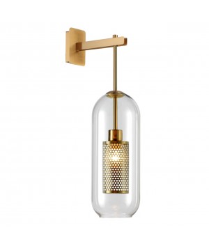 4940/1W PENDANT ODL22 291 античн.бронза/металл/прозрачный/стекло Бра E27 1*40W CLOCKY-foto4