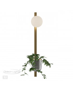 4682/1WB WALLI ODL20 529 золото/белый Настенный светильник E14 1*40W 220V FLOWER-foto5