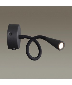 4254/3WL HIGHTECH ODL21 271 черн/металл Настен.светильник выкл на базе IP20 LED 3W 263Лм 3000K ODDS-foto4