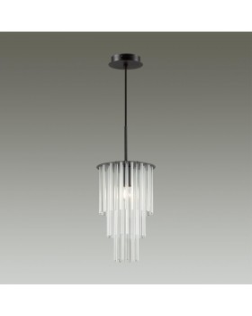 4921/1 MODERN ODL22 329 черный/прозрач./матов./стекло Подвес E27 1*60W PAPITA-foto4