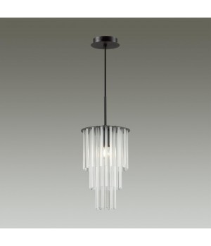 4921/1 MODERN ODL22 329 черный/прозрач./матов./стекло Подвес E27 1*60W PAPITA-foto4