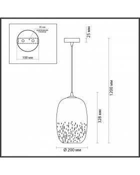 4819/1 PENDANT ODL21 291 янтарный/бронзовый Подвес E27 1*60W AIRLY-foto2
