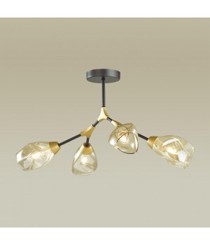 4563/4C MODERNI LN21 123 черный, золотой Люстра потолочная E14 4*40W 220V FAWN-foto3