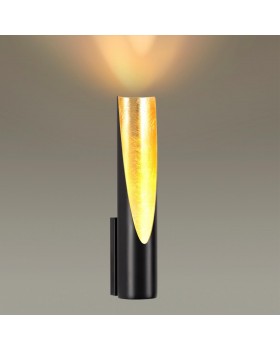 3816/8WL HIGHTECH ODL19 189 черн с золотом/металл Настенный светильник LED 6W 3000К 80х60 WHITNEY-foto4