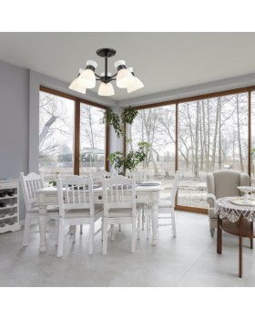 4534/5C COMFI LN21 202 черный Люстра потолочная E27 5*60W 220V WILMA-foto3