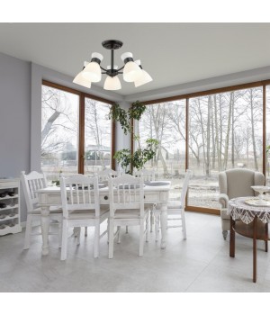 4534/5C COMFI LN21 202 черный Люстра потолочная E27 5*60W 220V WILMA-foto3