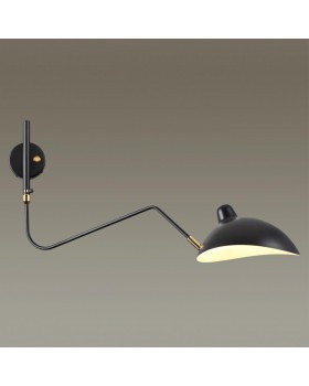 4830/1W WALLI ODL21 523 черный/золотой Настенный светильник E27 1*40W KERBI-foto4