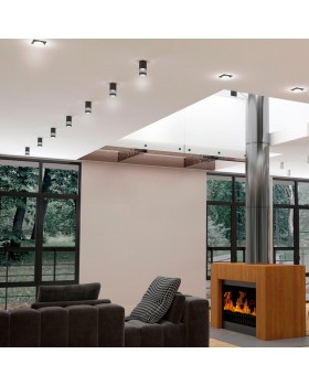 370729 OVER NT21 219 черный Светильник накладной IP20 GU10 9W 235V ELINA-foto3