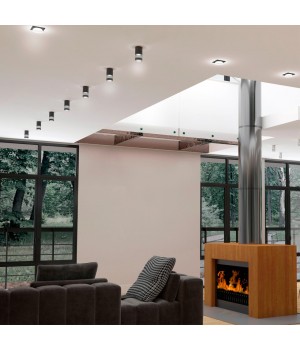 370729 OVER NT21 219 черный Светильник накладной IP20 GU10 9W 235V ELINA-foto3