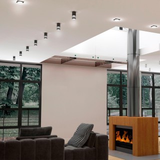 370729 OVER NT21 219 черный Светильник накладной IP20 GU10 9W 235V ELINA-foto3