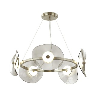 4858/48L L-VISION ODL_EX21 67 никель/дымчатый/стекло Люстра LED 1*48W 3500K FLUENT-foto6