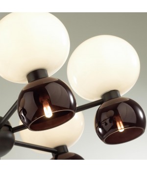 4978/12 MODERN ODL22 391 черный/белый/бордовый/стекло Люстра E14/G9 6+6*40W CHANGI-foto5