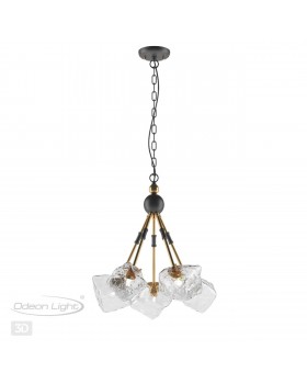 4789/5A LOFT ODL21 481 черный/золотой/прозрачный Люстра G9 5*40W STONO-foto5