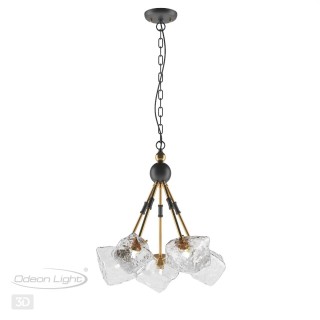 4789/5A LOFT ODL21 481 черный/золотой/прозрачный Люстра G9 5*40W STONO-foto5