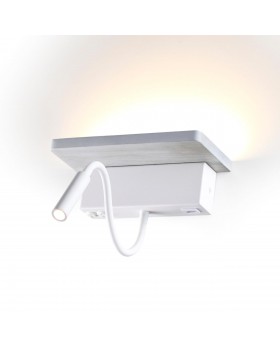 3869/8WL HIGHTECH ODL19 273 седой дуб с белым/дерево Настен.светильник LED 8W 560Лм 3000К WOODY-foto5