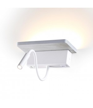 3869/8WL HIGHTECH ODL19 273 седой дуб с белым/дерево Настен.светильник LED 8W 560Лм 3000К WOODY-foto5