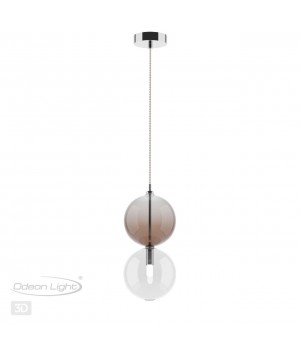 4980/1C PENDANT ODL22 298 хром/ темн.бордовый/стекло Подвес G9 1*40W TWIXY-foto5