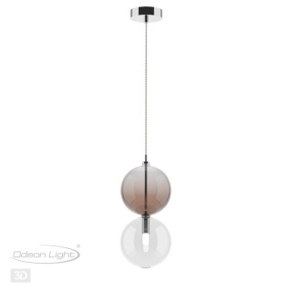 4980/1C PENDANT ODL22 298 хром/ темн.бордовый/стекло Подвес G9 1*40W TWIXY-foto5