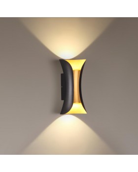 3886/6BG HIGHTECH ODL20 241 черн/золот/металл Настен.светильник LED 4000K 6W 220V IP54 KRISTA-foto3