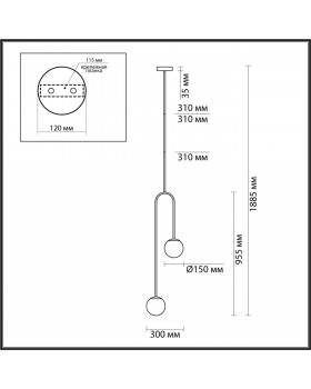 4340/2 L-VISION ODL22 226 черный Потолочный светильник IP20 E14*2 40W AMBI-foto2