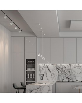 370809 OVER NT22 164 белый Светильник накладной, длина провода 2м IP20 GU10 9W 220V GARN-foto3