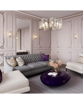 4888/5 MODERN ODL_EX22 93 хром/прозрачный/стекло Люстра E27 5*60W ELEGANTE-foto3