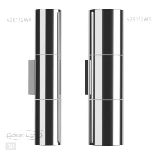 4281/2WA HIGHTECH ODL22 211 хром/металл Настенный светильник IP44 LED E27 max 2*7W BAZEL-foto5