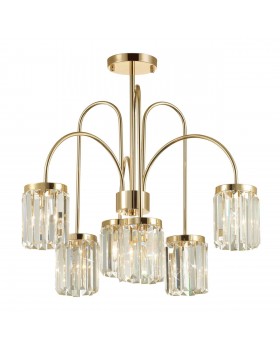 4987/6C CLASSIC ODL22 491 золотой/хрусталь Люстра потолочная E14 6*40W VASSA-foto5