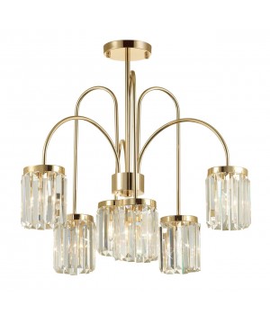 4987/6C CLASSIC ODL22 491 золотой/хрусталь Люстра потолочная E14 6*40W VASSA-foto5