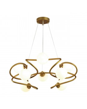 4806/8 MODERN ODL21 399 золотой/белый Люстра G9 8*40W SLOTA-foto4